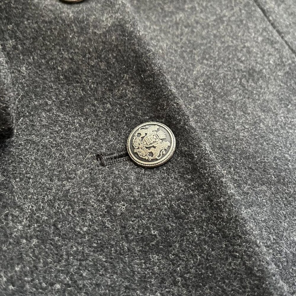 ARITZIA TALULA CHARCOAL GREY SINGLE BREASTED WOOL BLEND FELT BLAZER - 8 - Picture 8 of 11